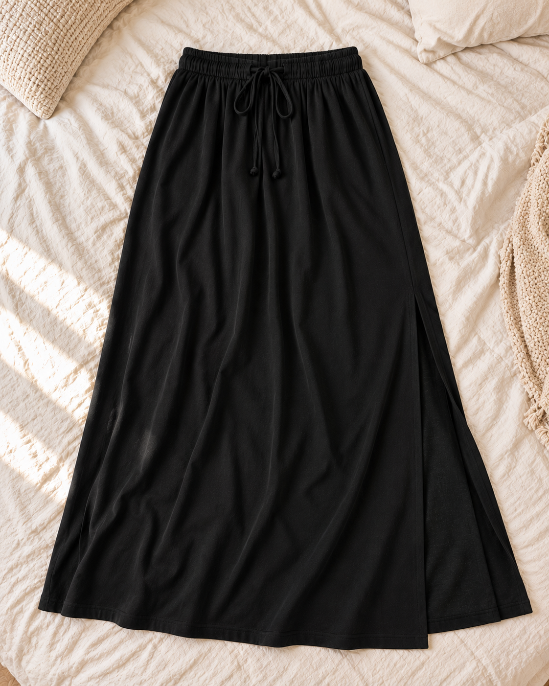 Maureen | Elegant Side-Slit Maxi Skirt